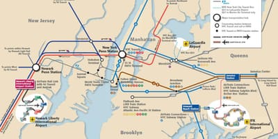 JFK uz Manhattan metro karte