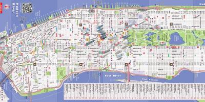 Detalizēta karte Manhattan ny