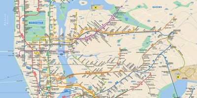 Metro karte Manhattan, New York