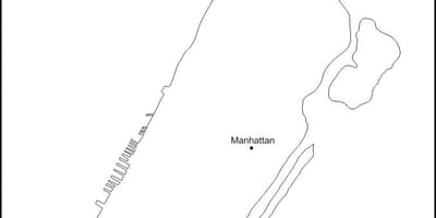 Tukša karte Manhattan