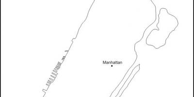 Tukša karte Manhattan