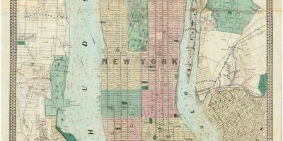 Vēsturisko Manhattan kartes